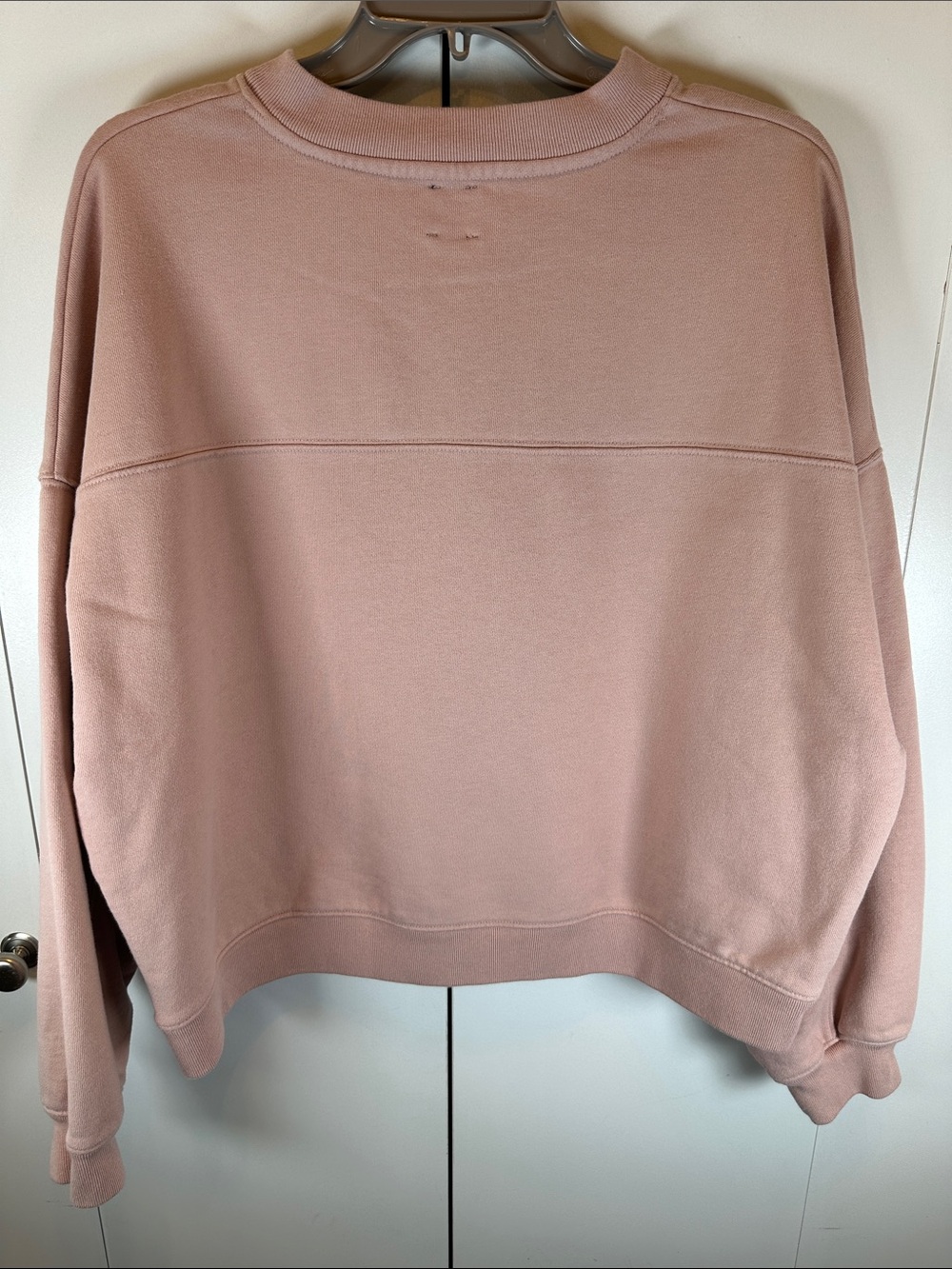 GAP French Terry V Neck in Dusty Pink Size L - Picture 2 of 5